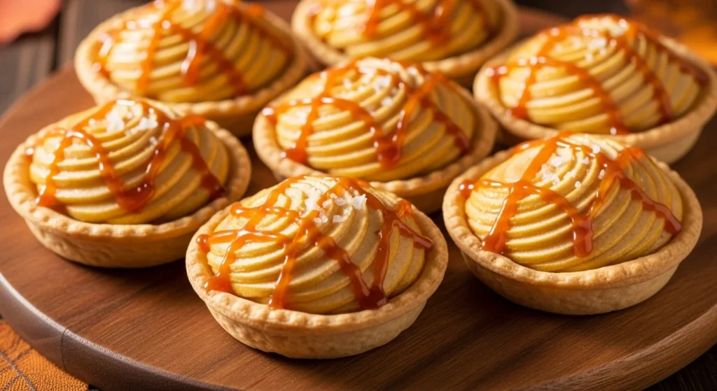 Salted Caramel Apple Tartlets