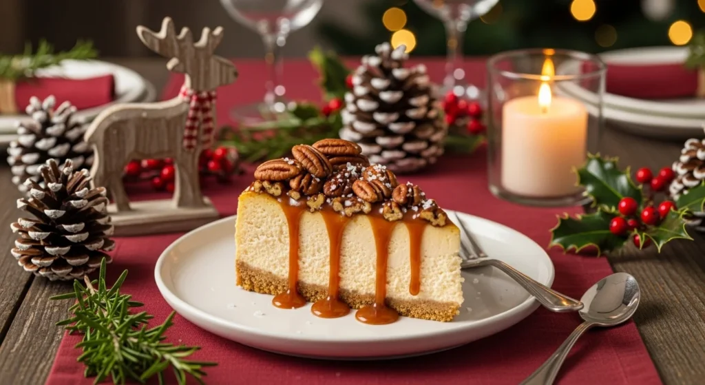Salted Caramel Pecan Cheesecake