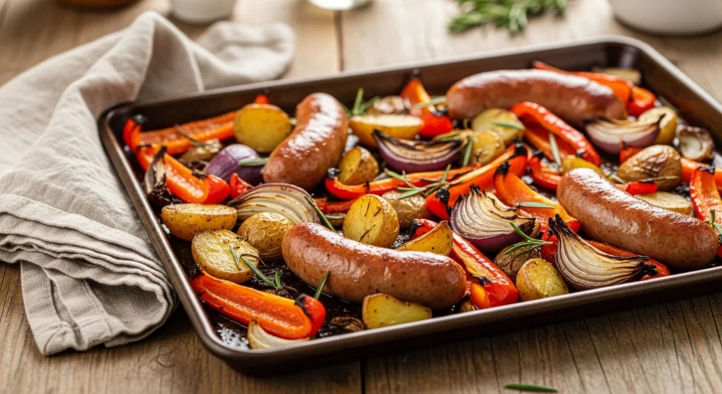 Sheet Pan Sausage and Veggies
