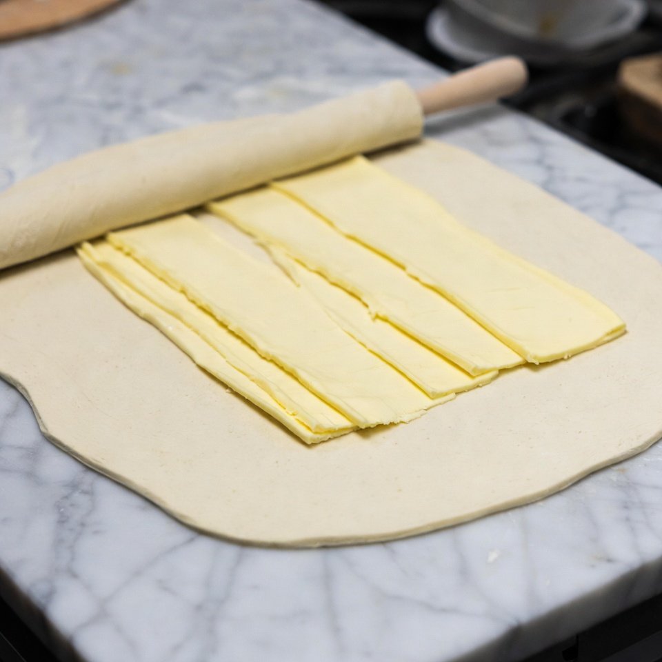 Buttery French Croissants making
