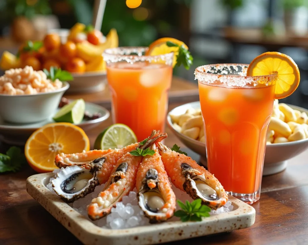 Seafood & Citrus Refresh Buffet + Blood Orange Margarita