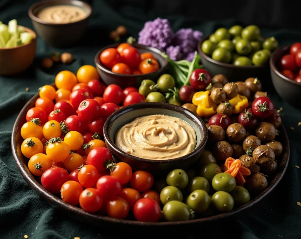 Sparkling Ornament Veggie Tray
