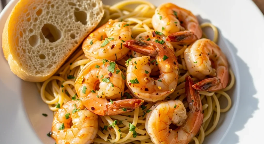 Lemon Garlic Shrimp Scampi