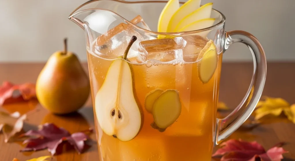 Pear Ginger Bourbon Punc