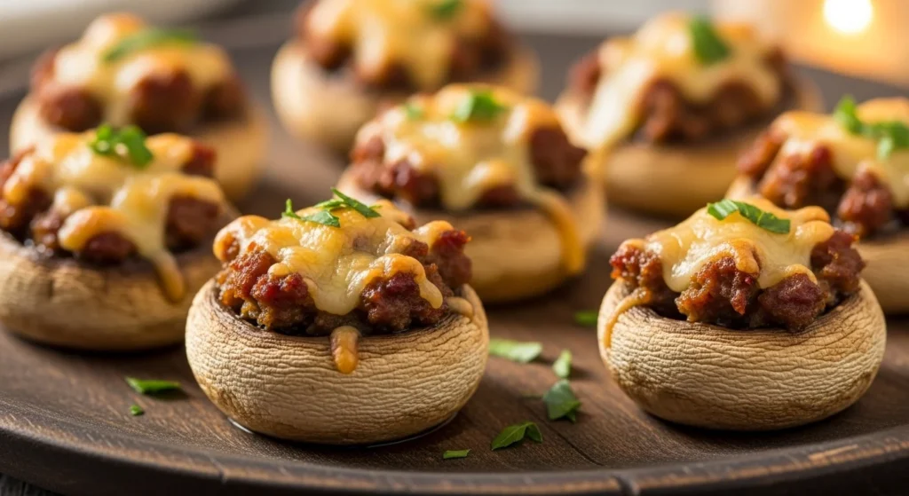 Stuffed Mushroom Caps