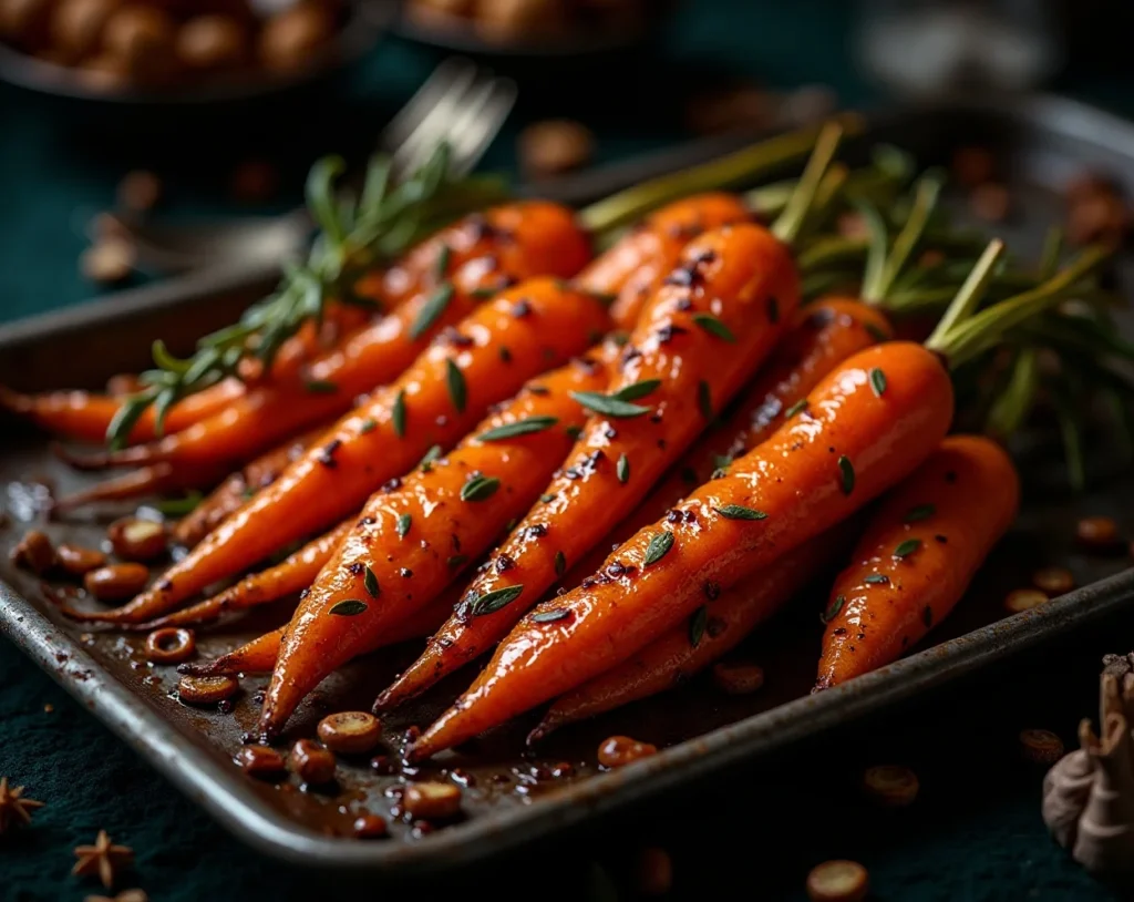 Maple Dijon Roasted Carrots