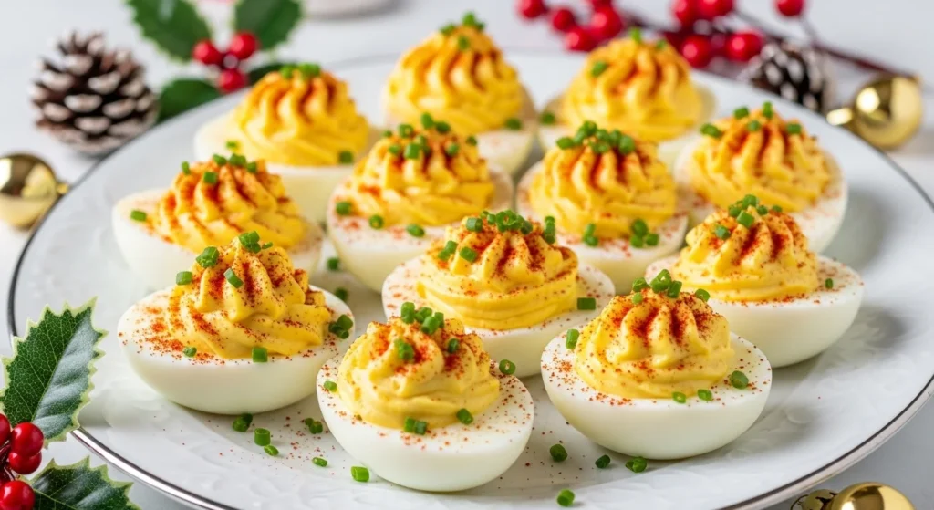 Deviled Eggs with a Holiday Twist