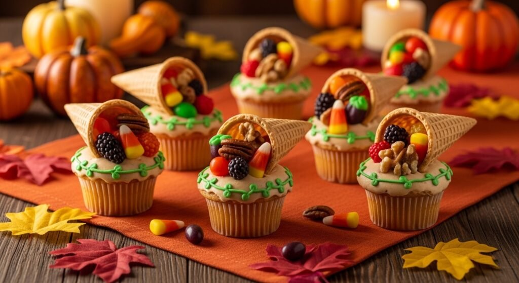 Fall Leaf Cupcakes