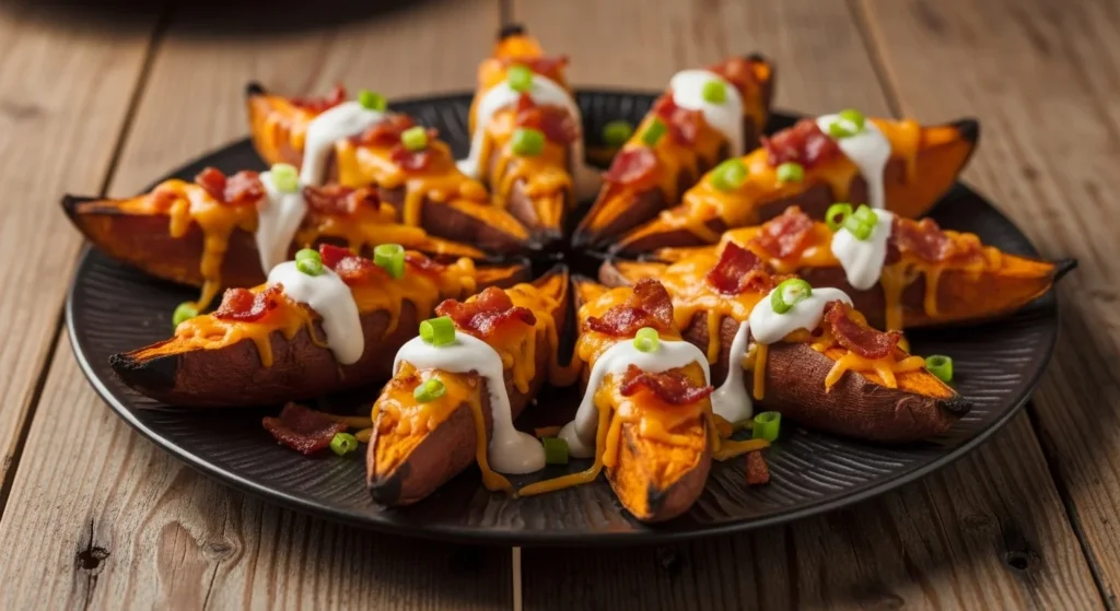 Loaded Sweet Potato Wedges