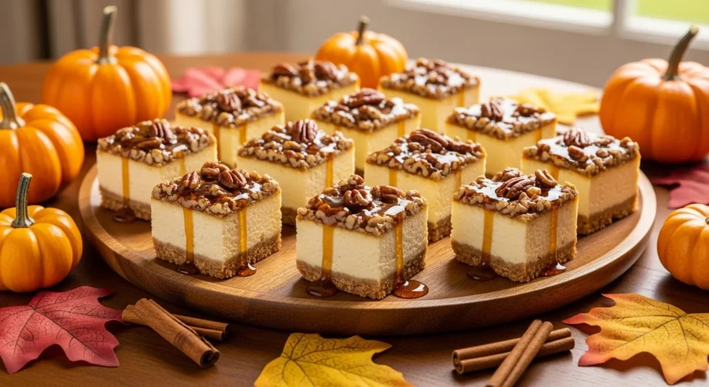 Maple Pecan Pie Cheesecake Bars
