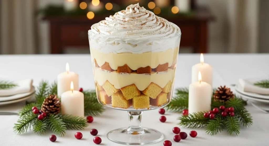 No-Bake Eggnog Trifle