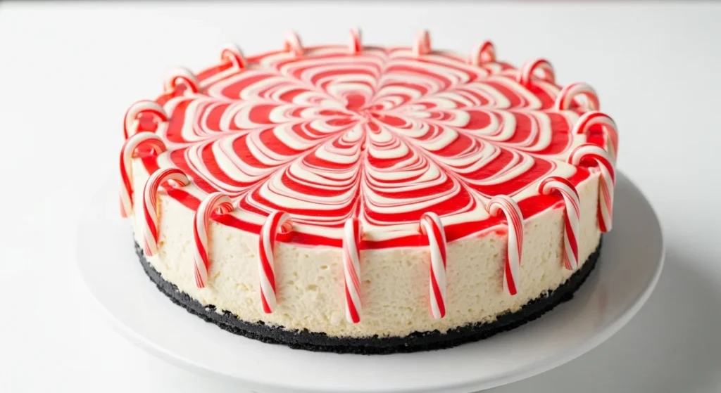 Peppermint Swirl Cheesecake