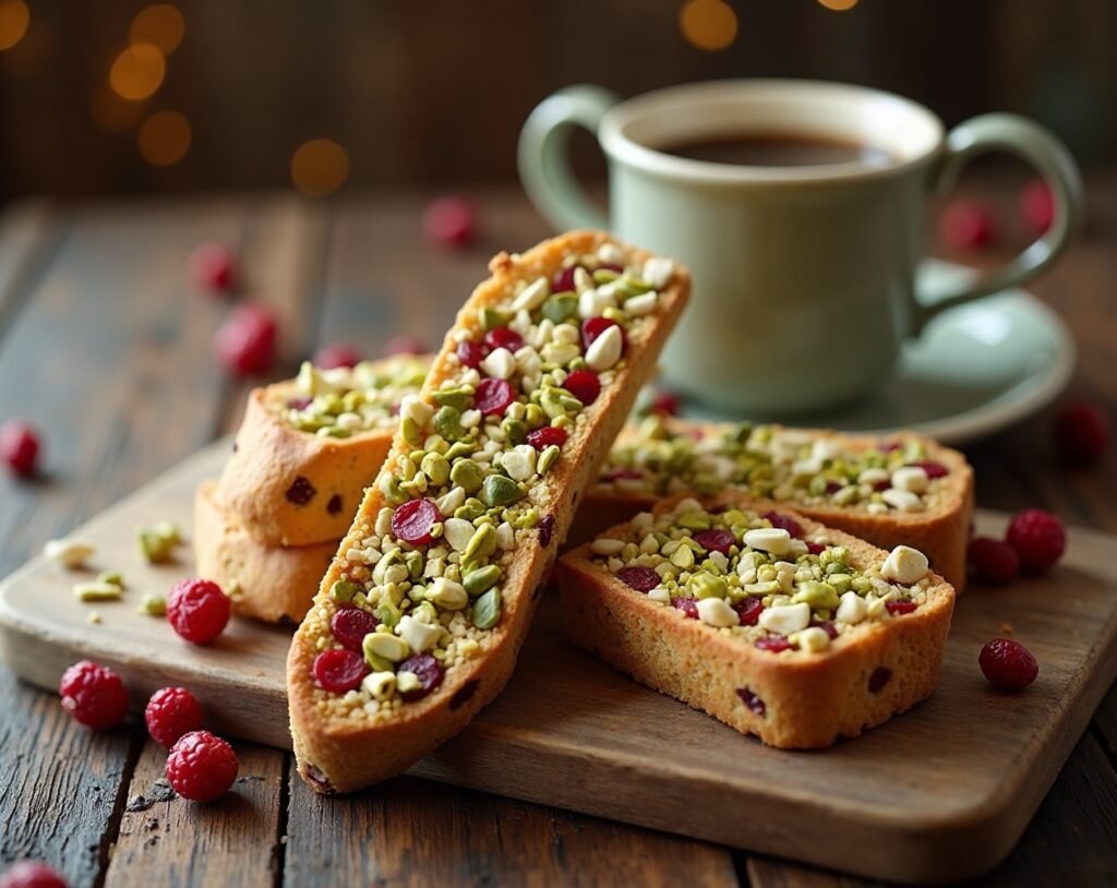 Pistachio Cranberry Biscotti