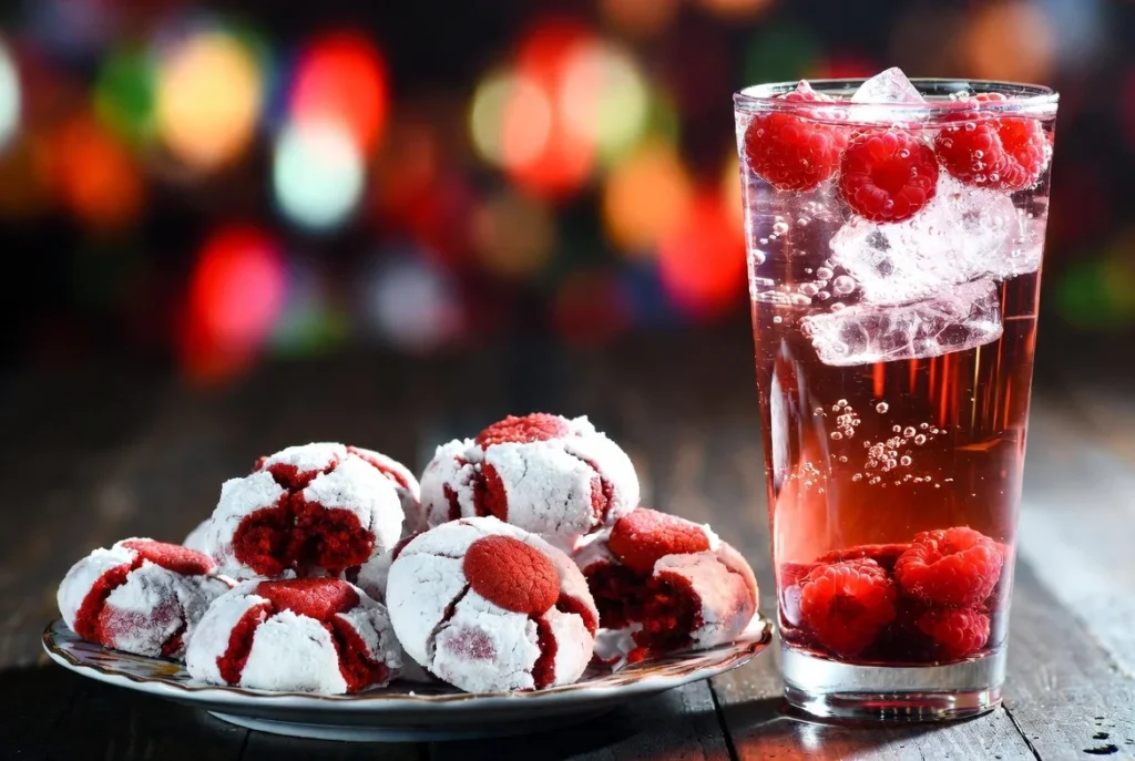 Red Velvet Crinkle Cookies