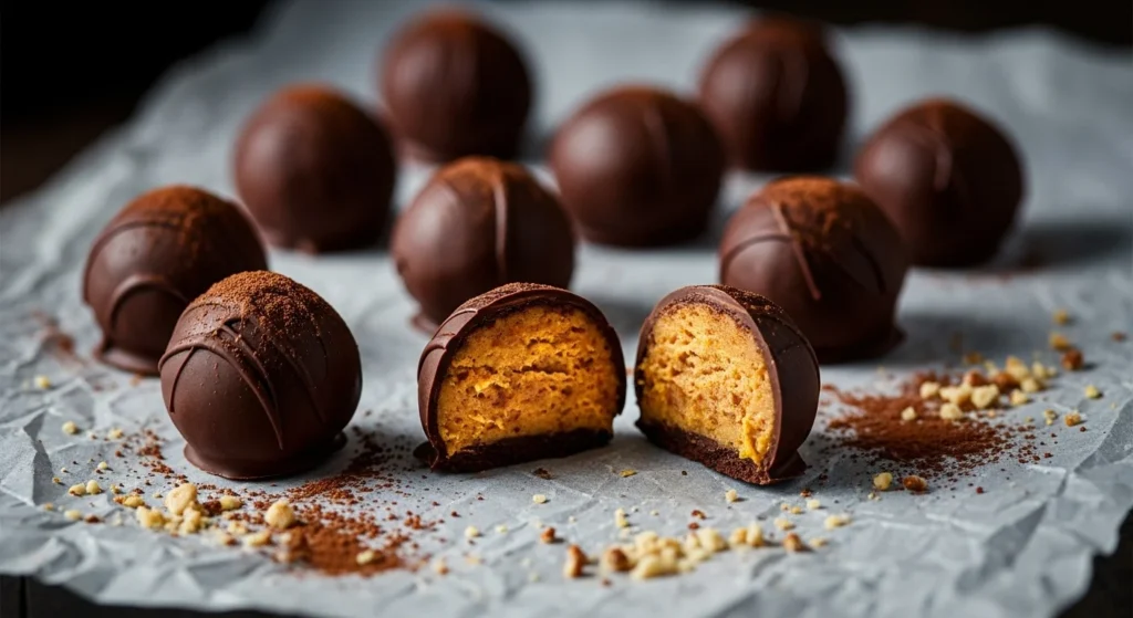 Chocolate Pumpkin Truffles