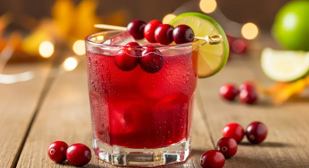 Cranberry Apple Cider Cocktail