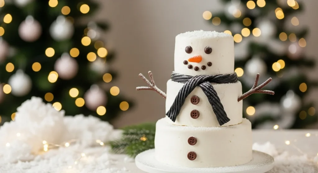Snowman Stack Cake