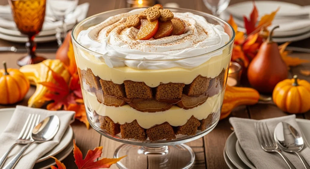 Spiced Pear and Gingerbread Trifle