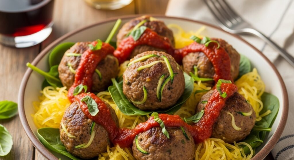 Zucchini & Turkey Meatballs with Marinara