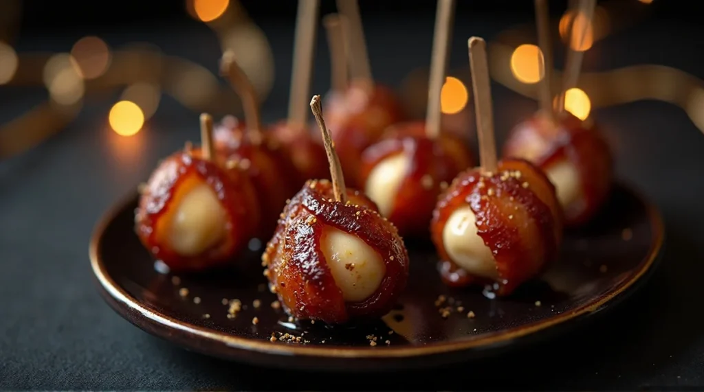 Bacon-Wrapped Dates with Goat Cheese