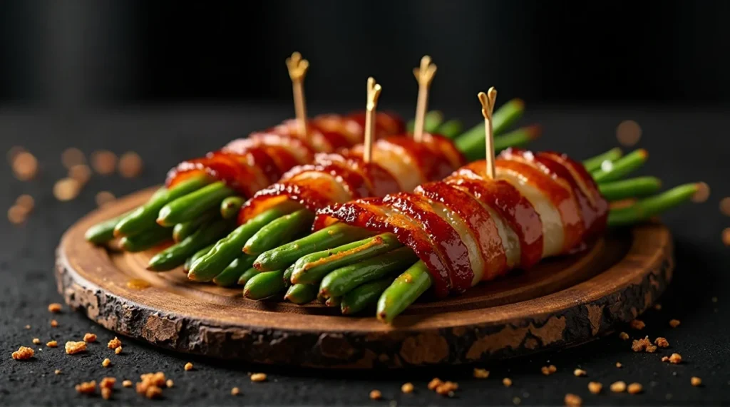 Bacon-Wrapped Roasted Green Beans