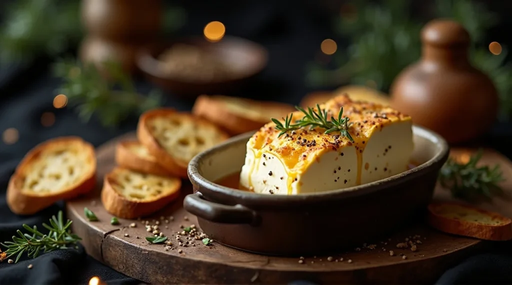 Baked Feta with Hot Honey & Thyme