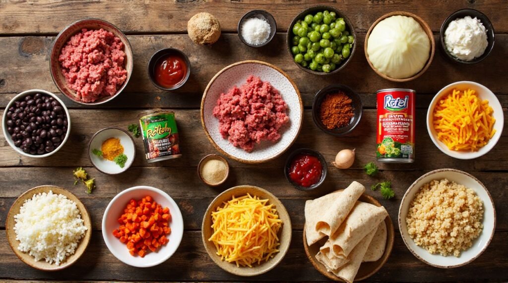 Beef Burrito ingredients