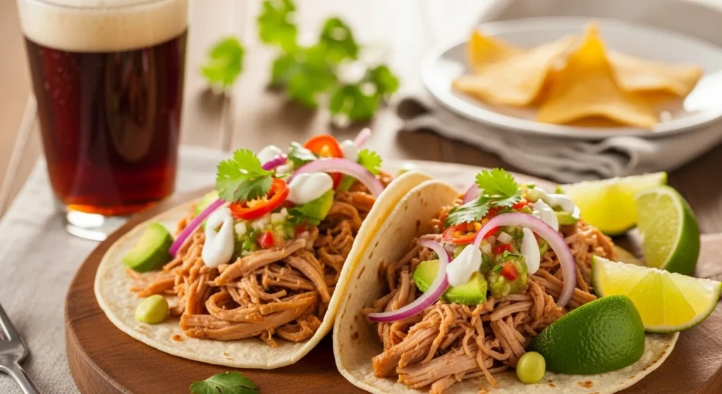 Beer-Braised Turkey Legs Tacos 8