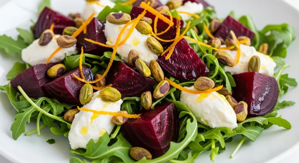 Beet & Goat Cheese Salad with Pistachios