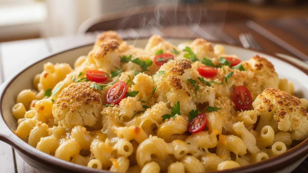 Cauliflower Mac and Cheese final look