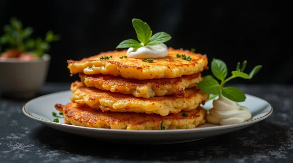 Cheesy Potato Pancakes