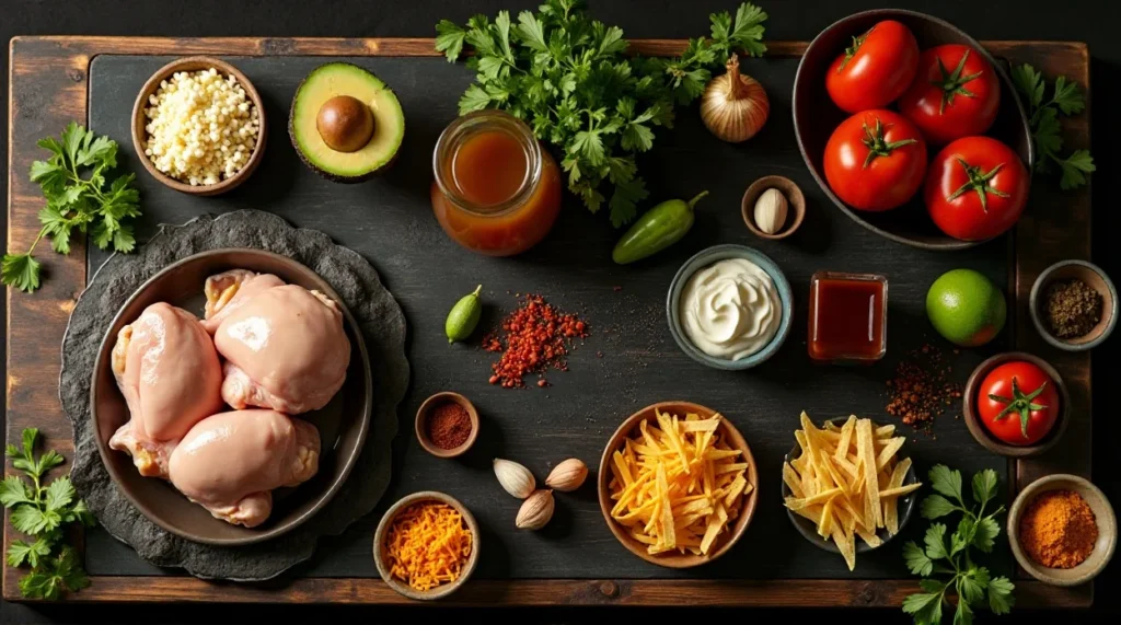 Chicken Tortilla ingredients