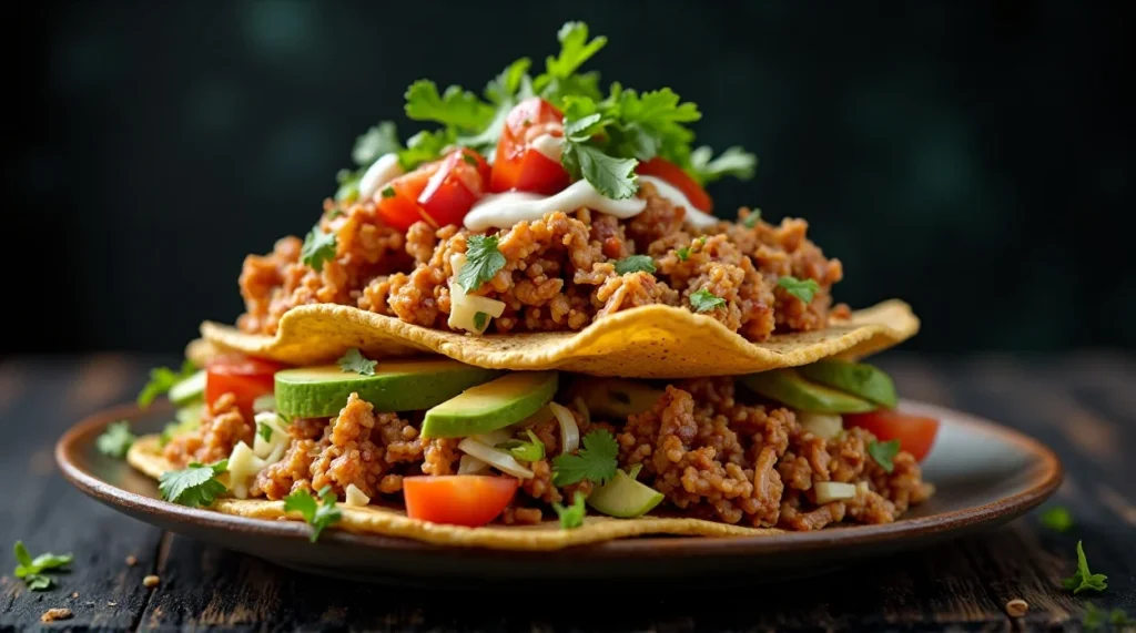 Chicken Tostadas looks