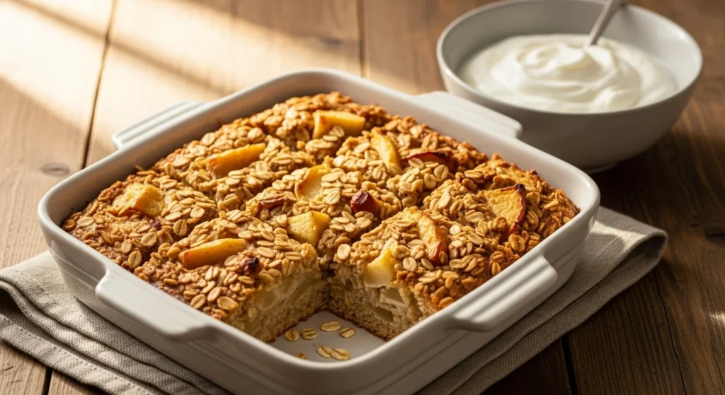 Cinnamon Apple Baked Oatmeal