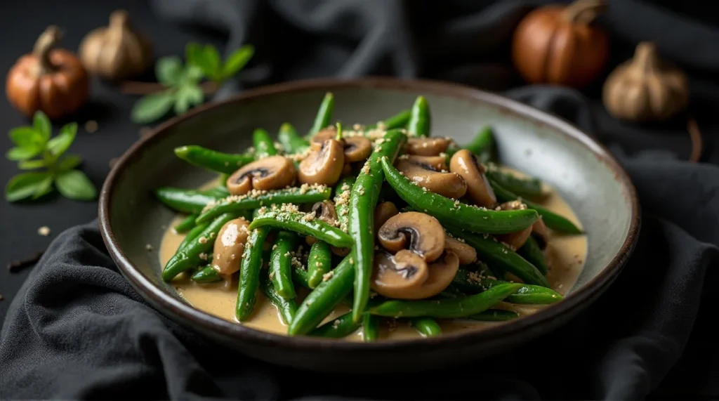 Creamy Mushroom Green Beans