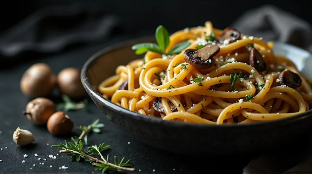 Creamy Wild Mushroom Pasta