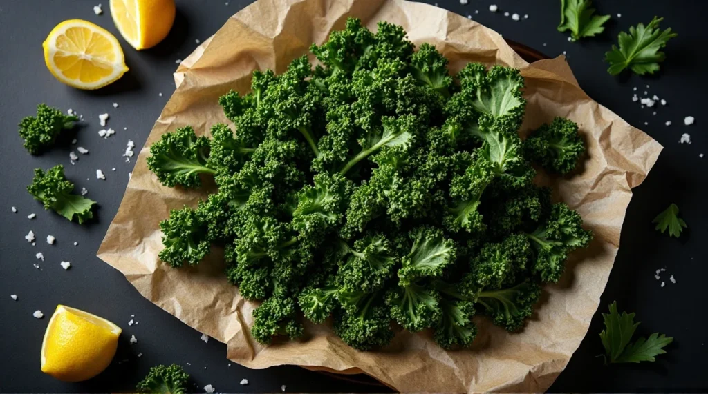 Crispy Kale Chips with Sea Salt