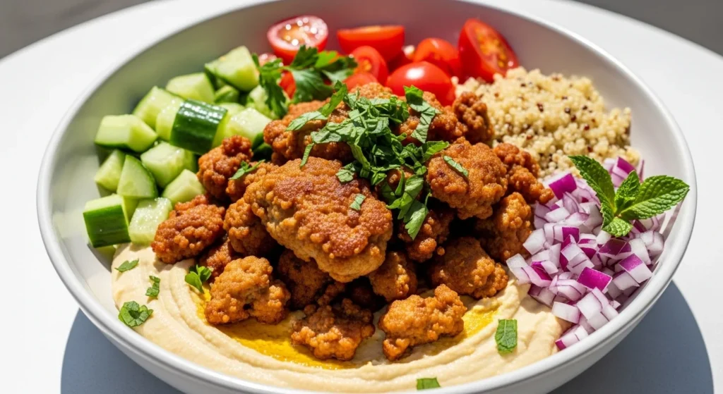 Crispy Mediterranean Ground Turkey Bowls