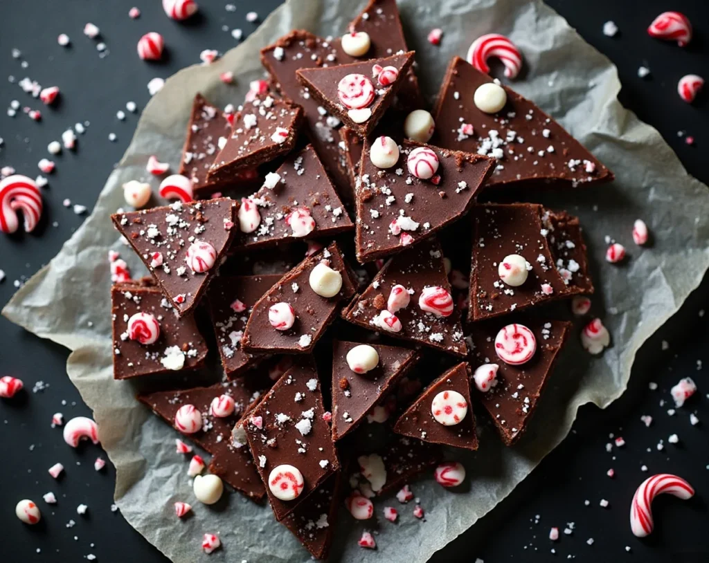 Dark Chocolate Peppermint Bark