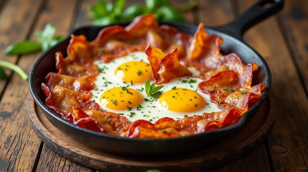 Dreamy Keto Bacon & Eggs Skillet