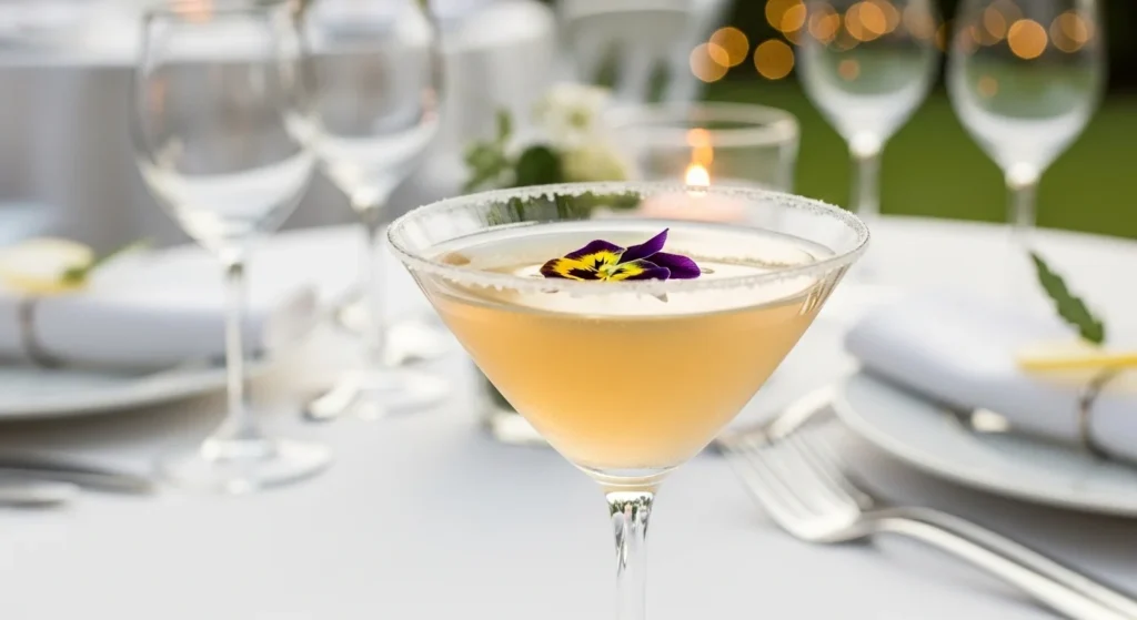 Elderflower Lemon Drop Martini