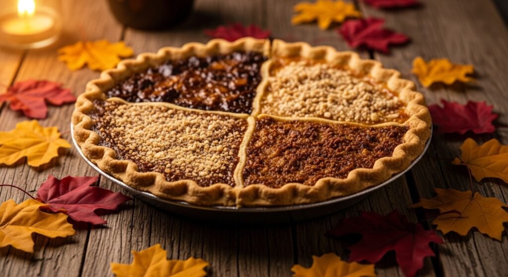 Four-in-One Slab Pie (Apple, Cherry, Pumpkin, Pecan)