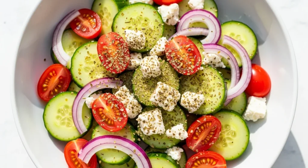 Fresh Greek Cucumber Salad