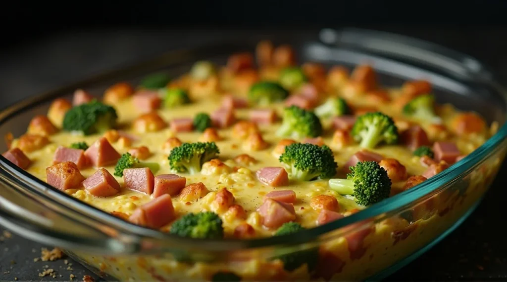 Ham and Broccoli Egg Casserole