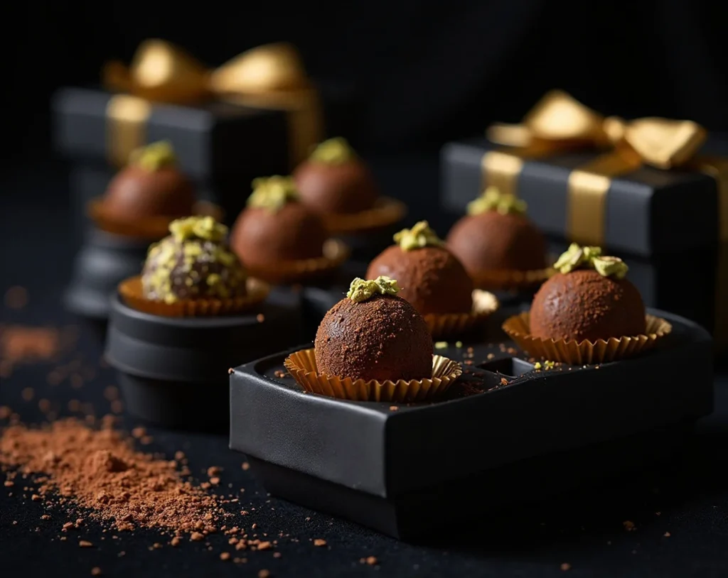 Hand-Rolled Dark Chocolate Truffles