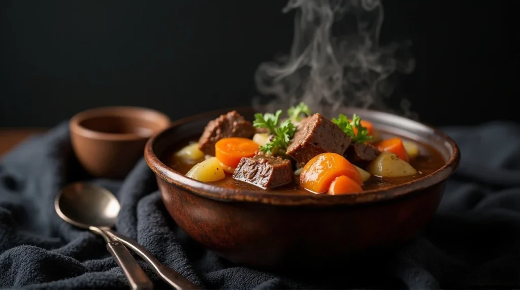 Hearty Beef Stew Soup Loaded with Veggies