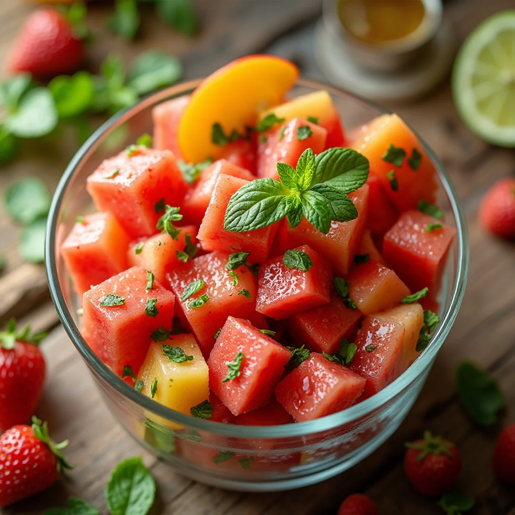 Herb-Infused Fruit Salad