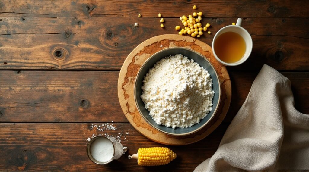 Homemade corn tortillas ingredients