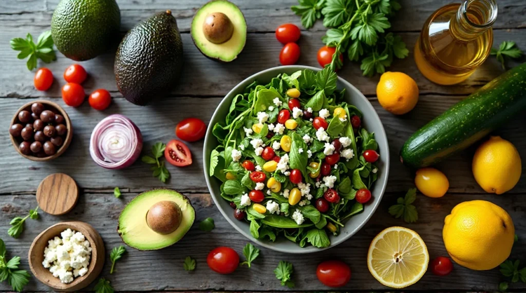 Keto Avocado Salad ingredients