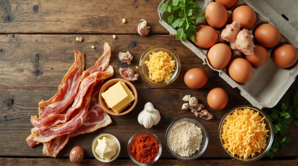 Keto Bacon & Eggs ingredients